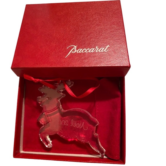 BACCARAT 2001 Crystal NIB Christmas Holiday NOEL 2001 Reindeer Y2K Fine … - Picture 4 of 4